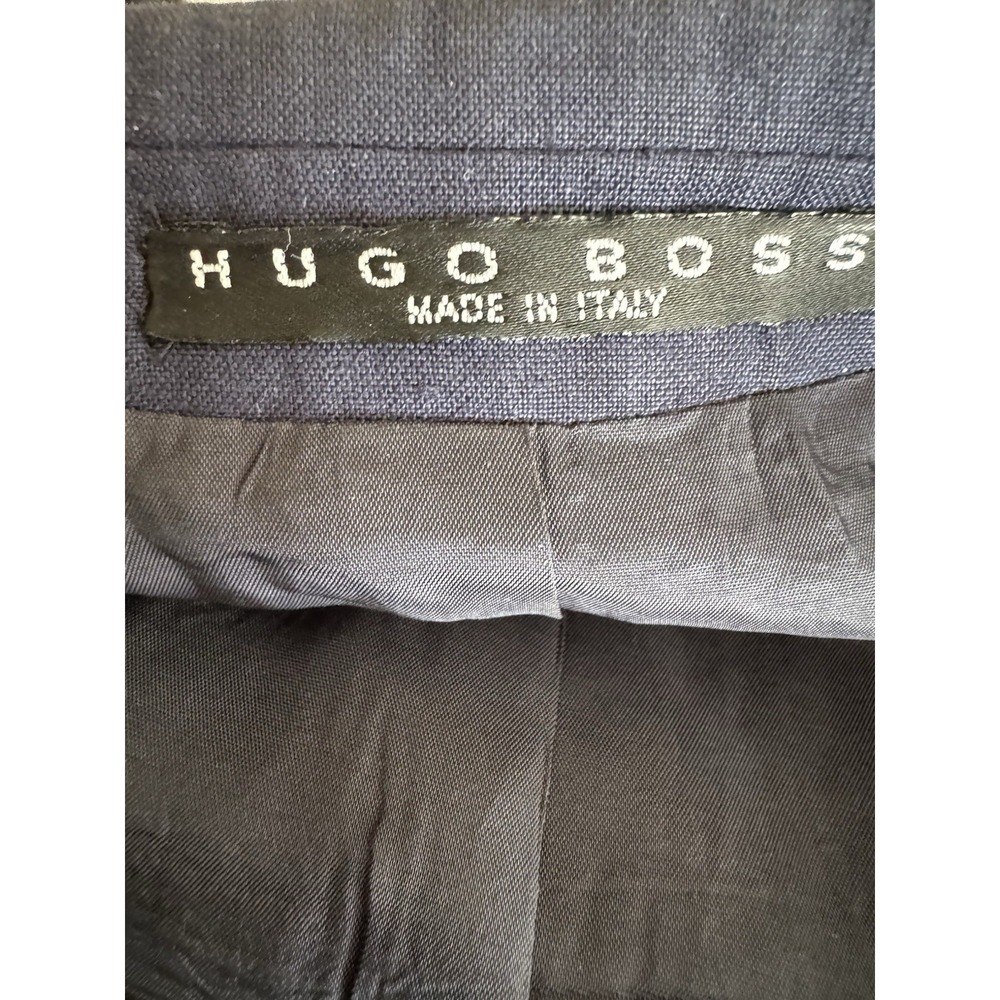 Hugo Boss 100% Linen Blazer Mens Jacket 2 Button 38R - Picture 4 of 6